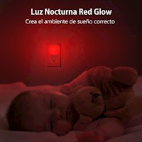 Luz Roja Nocturna Sensor Inteligente Detecta Luz Día Noche X2 Red Glow